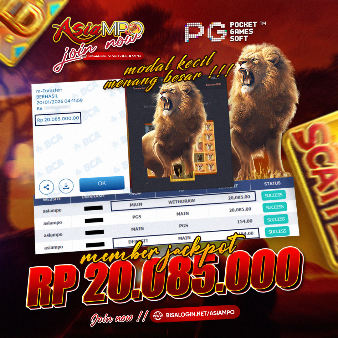  DAFTAR ASIAMPO SITUS TARUHAN GAME PG SLOT MUDAH JACKPOT DAN MENANG BERAPAPUN DI BAYAR !!!