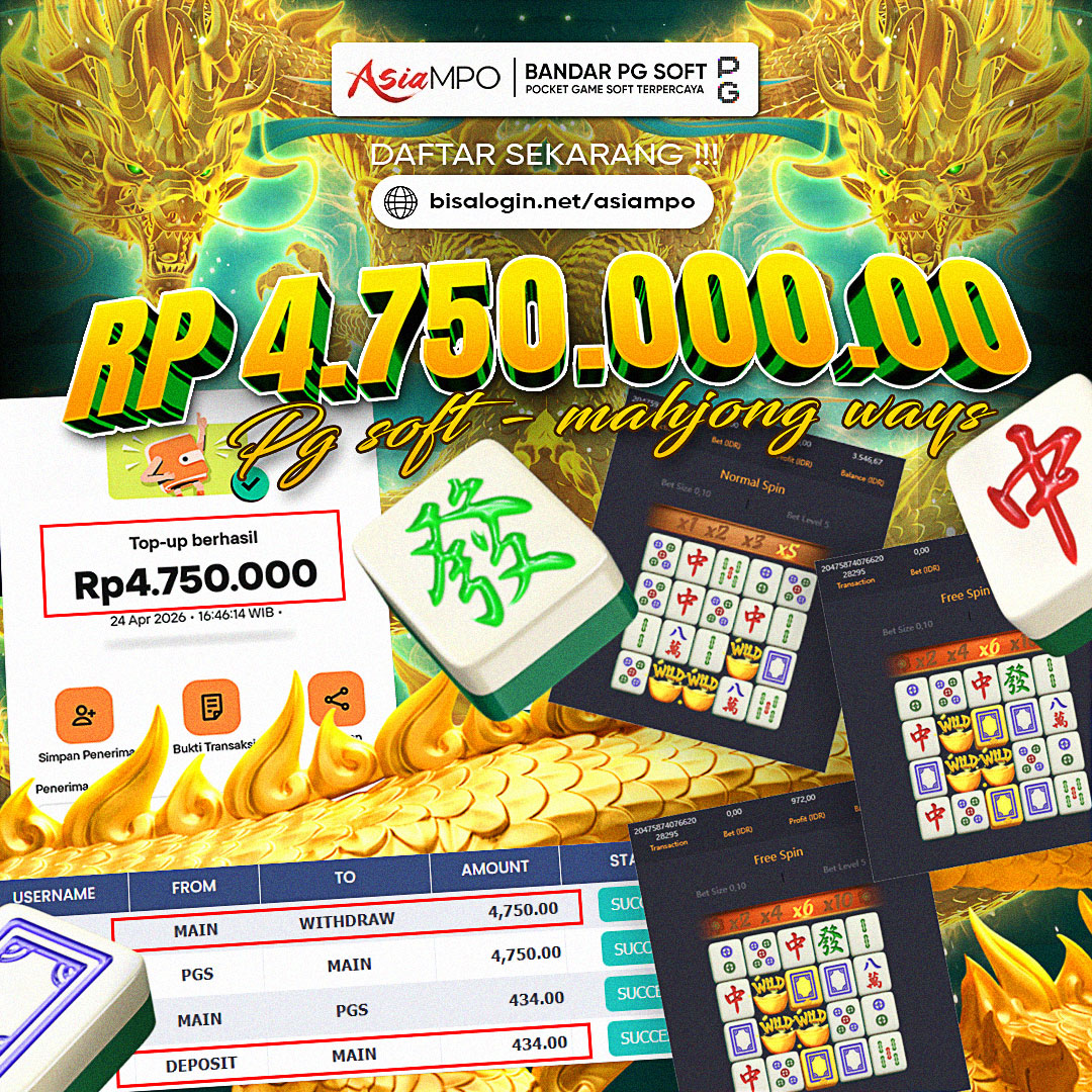 ASIAMPO LAPAK RESMI PG SOFT PENYEDIA GAME SLOT TERBAIK !!! 